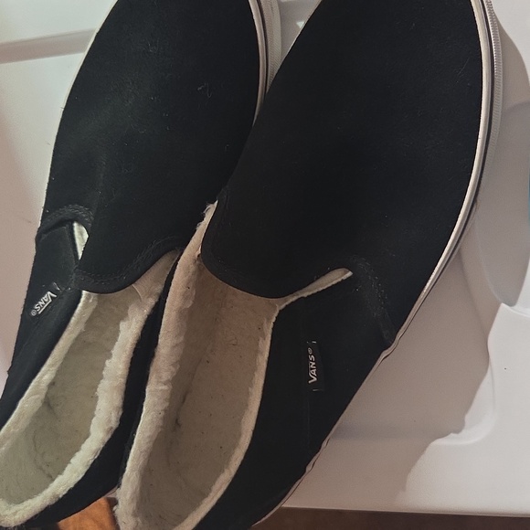 Vans Slightly used Furry black - Size 10 - Picture 11 of 12